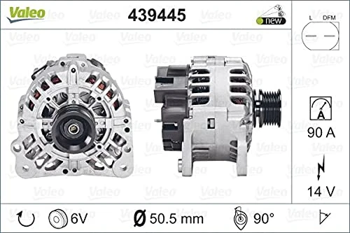VALEO 439445. Alternator Alternator charging current: Amp Grooves: grooves Pulley diameter: mm Voltage: V Direction of rotation: