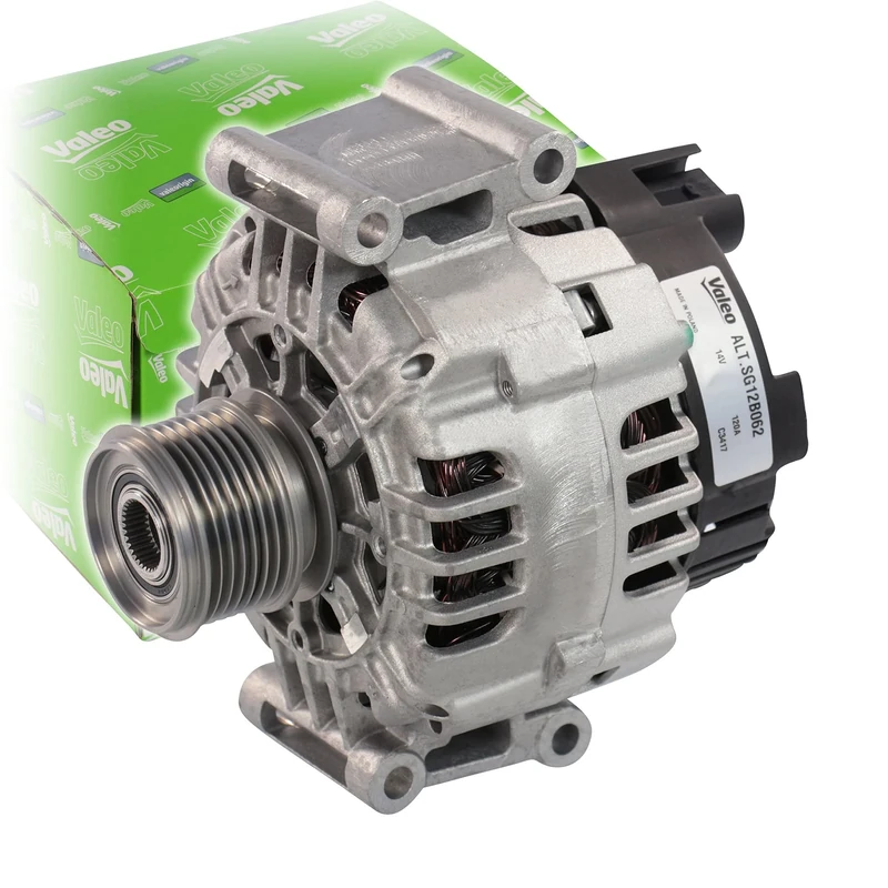 VALEO 439471 Alternator Alternator Charge current: 120 Amp Grooves: 7 grooves Pulley diameter: 57 mm Voltage: 14 V Rotation direction: CLOCKWISE