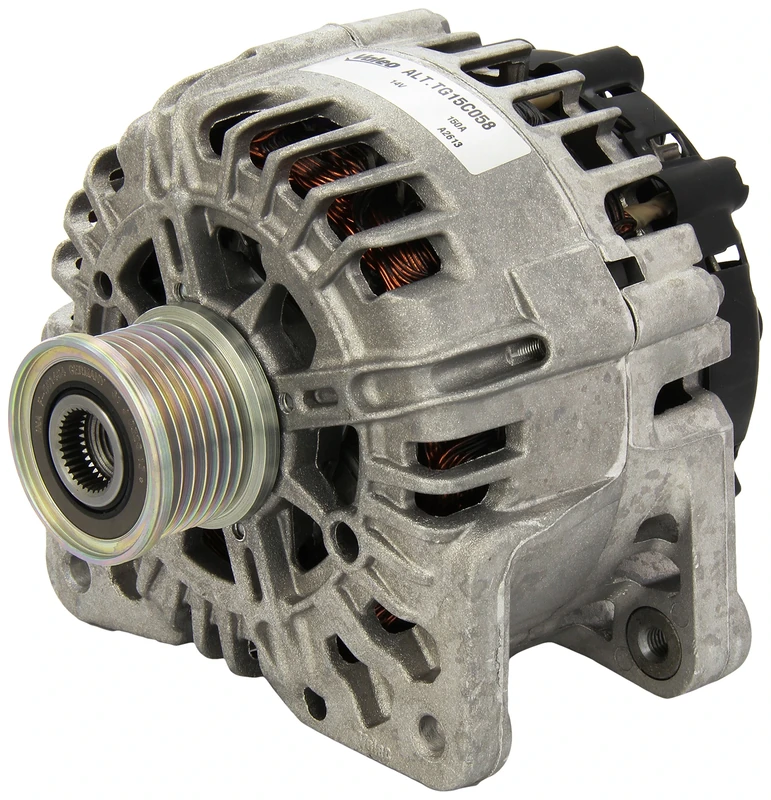VALEO 439576 Alternator Alternator Charge current: 150 Amp Grooves: 7 grooves Pulley diameter: 50 mm Voltage: 14 V Rotation direction: CLOCKWISE