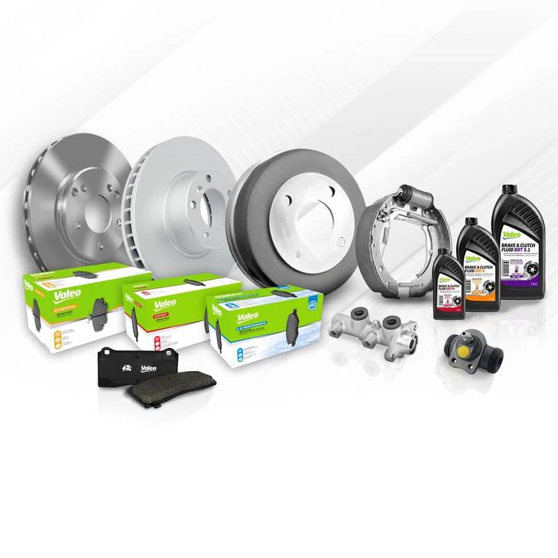 VALEO BRAKE SYSTEMS brake shoes 562453, Set of 4, without wheel brake cylinder, Fitting Position: Rear Axle