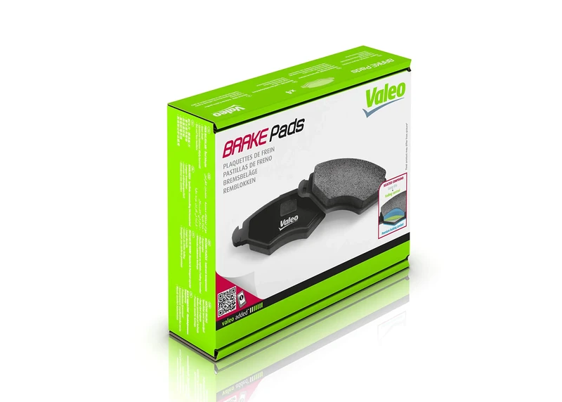 VALEO BRAKE SYSTEMS Brake Pad Set 598412, set of 4, Front Axle, Fitting Position: Front Axle, Brake System: TEVES