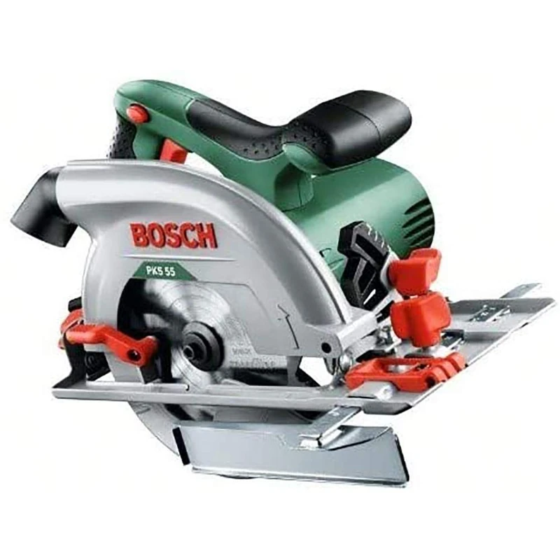 Bosch Manual Circular Saw PKS 55 (1200 W, Saw Blade 160 mm, Cutting Depth up to 55 mm, Compact Design) - Image 1
