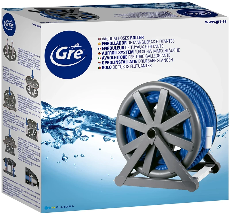 Gre 90165 – Floating Hose Reel up to 15 Metres, Suitable for All Pools.