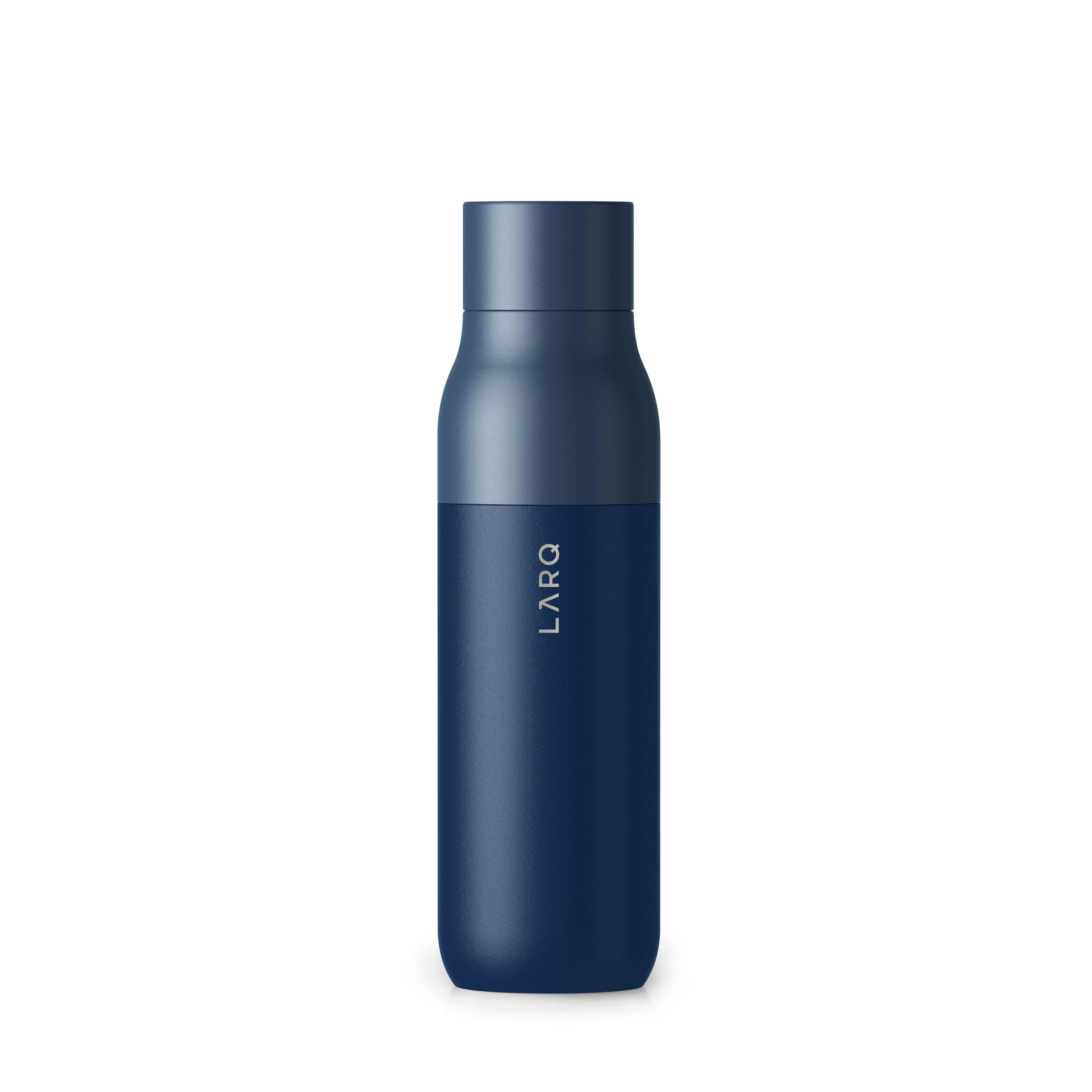 LARQ Bottle Twist Top 17oz - Insulated Stainless Steel Water Bottle | BPA Free | Reusable Water Bottle for Camping, Office, and Travel | Keep Drinks Cold and Hot, Monaco Blue