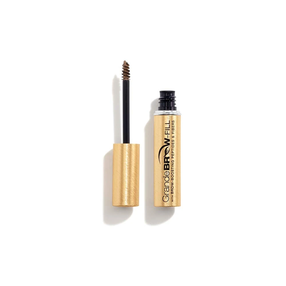 Grande Cosmetics Grande BROW-FILL Volumizing Brow Gel with Fibers & Peptides, Dark