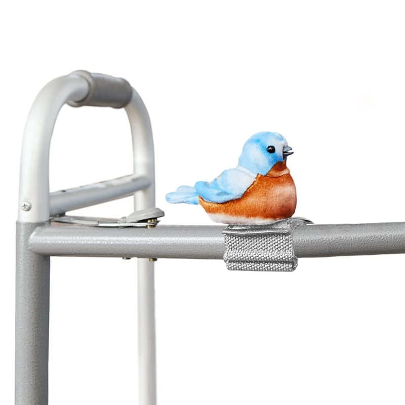 Joy for All Walker Squawker cheery animatronic bird walker accessory for companionship and to help you remember your walker - Bluebird - Image 1