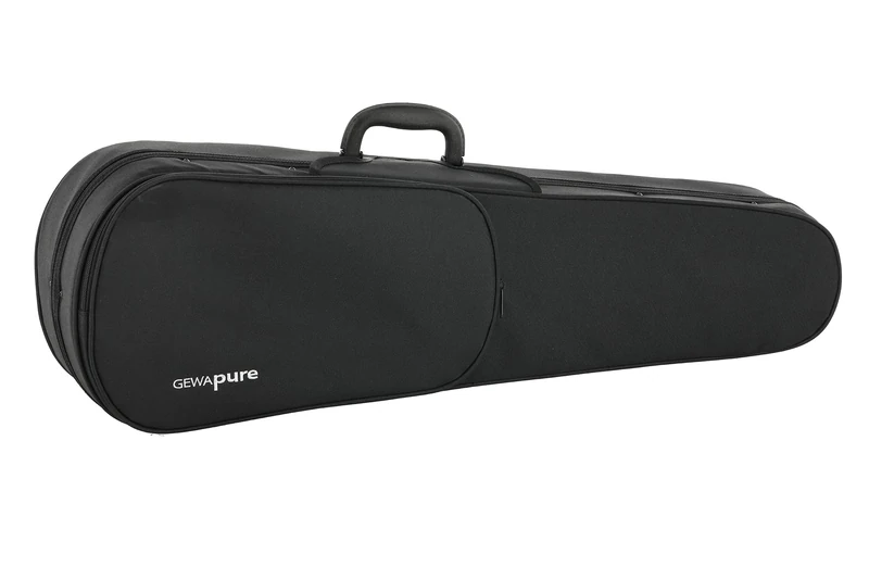 PURE GEWA Form Shaped Violin Case black with small music pocket 1/8