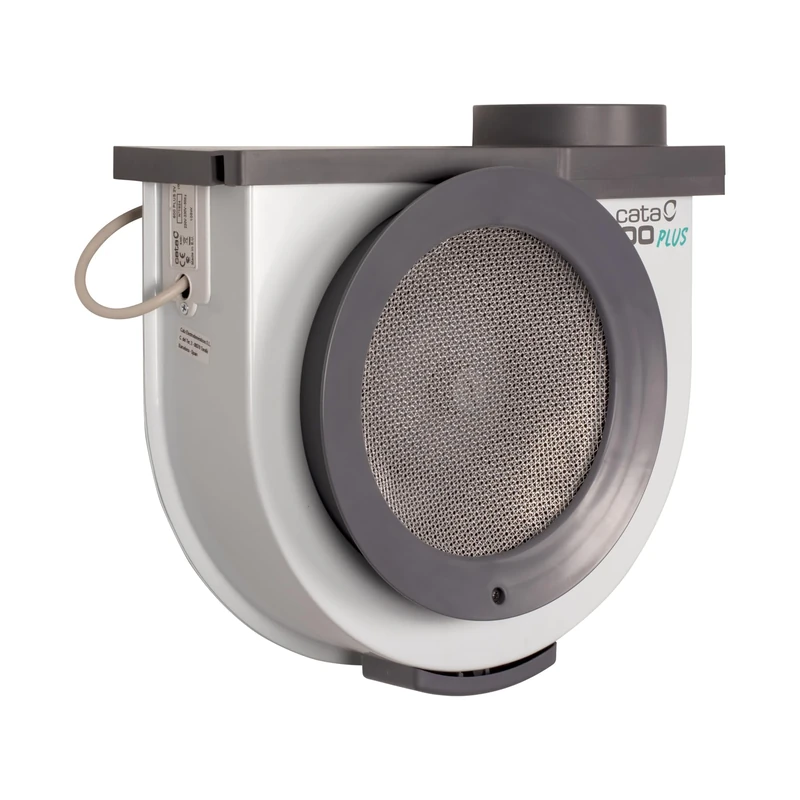 Cata Smokes Model 600 Plus 2V Silent Cooker Fan, Air Extractors, Colour, 105 W, 52 Decibels, White and Grey - Image 1
