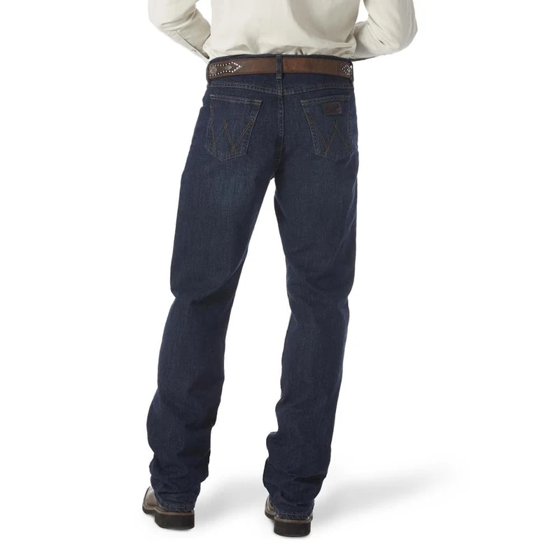 Wrangler Men's 20X 01 Competition Relaxed Fit Jean, Deep Blue, 38W / 34L
