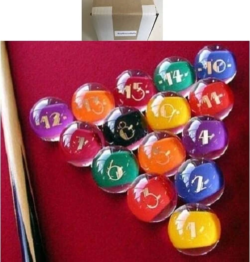 Premium Quality, American Made, EPCO Clear-Rocco Style Billiard or Pool Set, ...