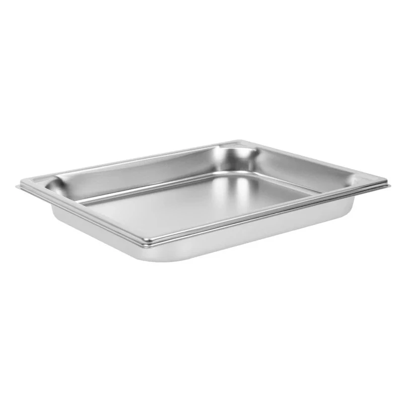 Bourgeat Stainless Steel Full Size Gastronorm Pan 40mm 1/1 full size. 40mm deep. 5.8 litre capacity.