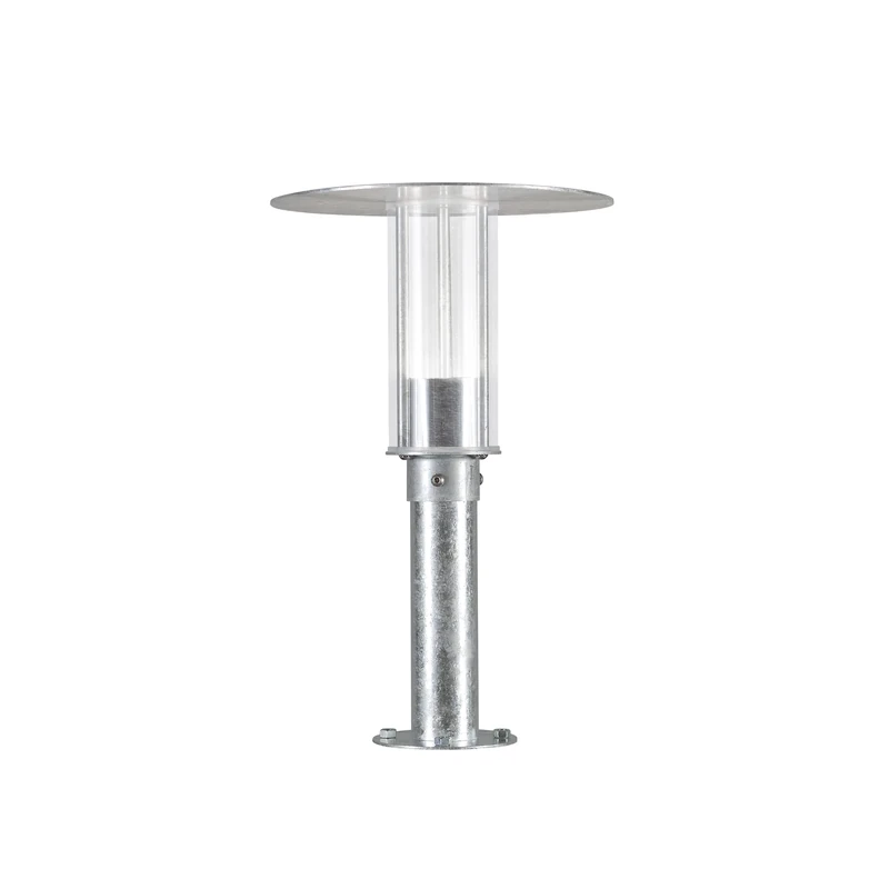 Konstsmide 701-320 Mode Pedestal Light / High Power 8 W Replaceable LED / Polycarbonate Lens / RAW Galvanised Steel