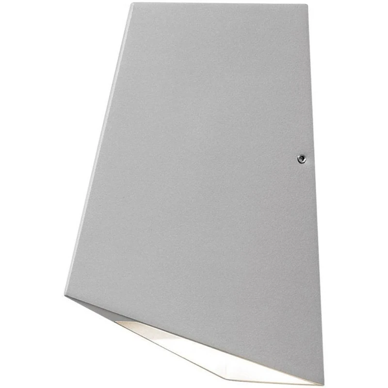 Konstsmide 7928-310 Imola Two Up Down Outdoor Wall Light / High Power 2 x 3 W LED Wall Lamp / Clear Glass Lens / Aluminium / IP54 / Outside Light Aluminium