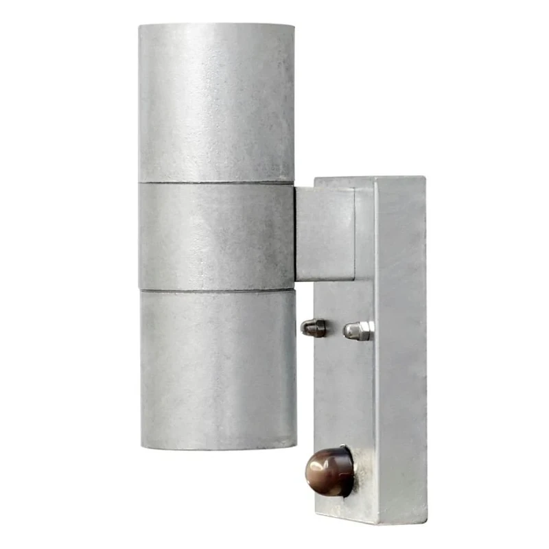 Konstsmide Outdoor Wall Light Modena Up Down / PIR-Motion Sensor / RAW Galvanised Steel