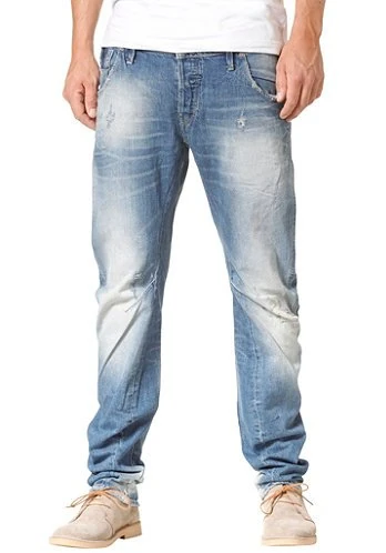 G-STAR RAW Raw New Riley 3D Slim Men's Jeans Medium Aged Destroy W33INxL34IN