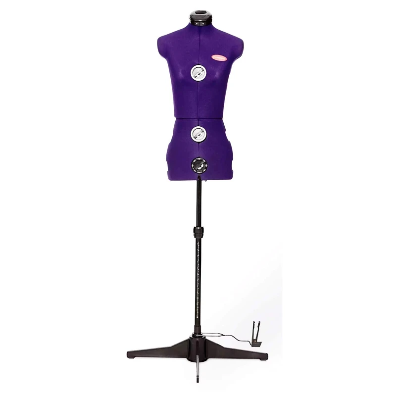 Prym 611754 Dressform XS Prymadonna 8-Piece Body, Polyester, Plaumenblau, 32-36