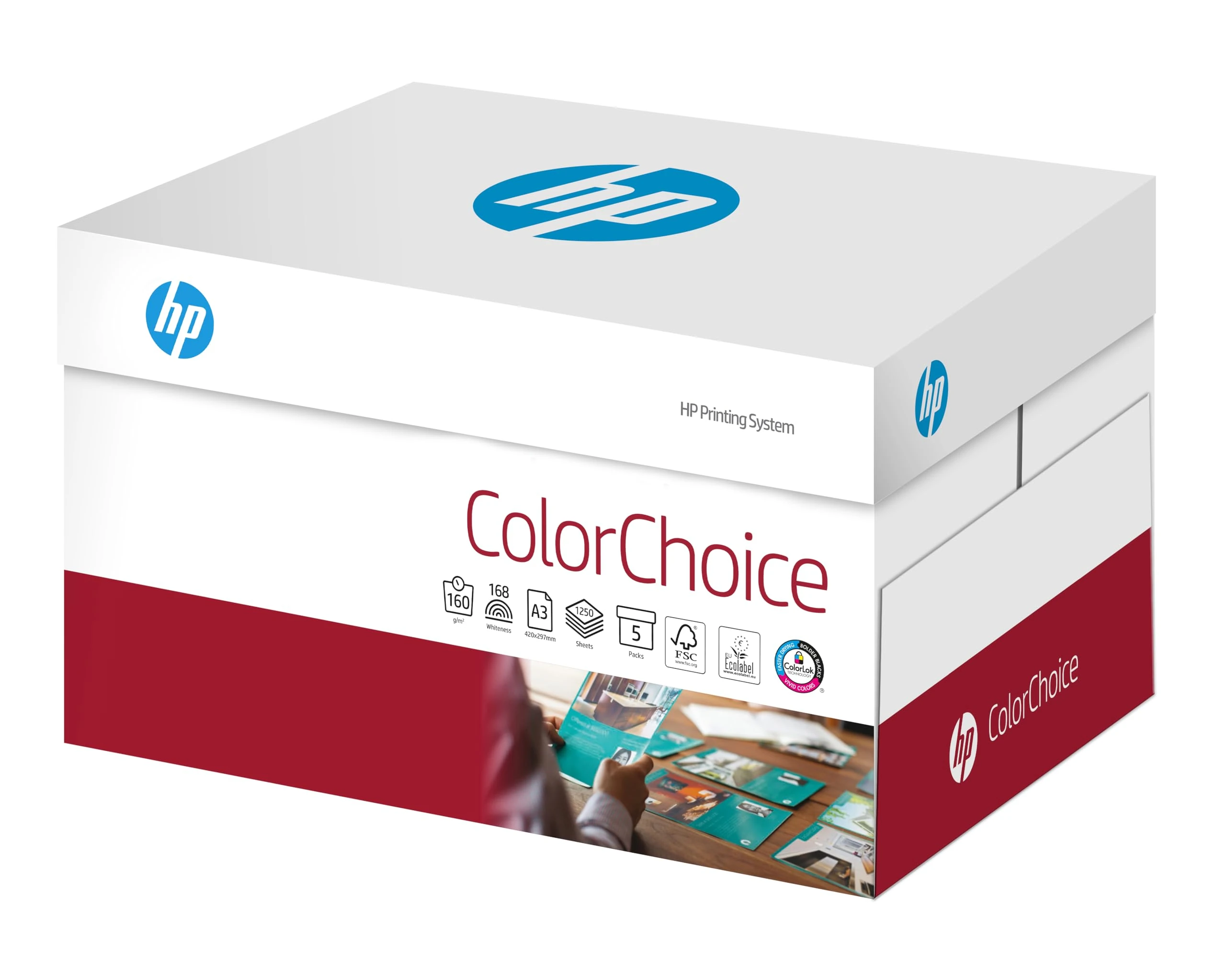 HP Color Choice FSC A3 160 gsm 250sh/RM 5rm/BX, White