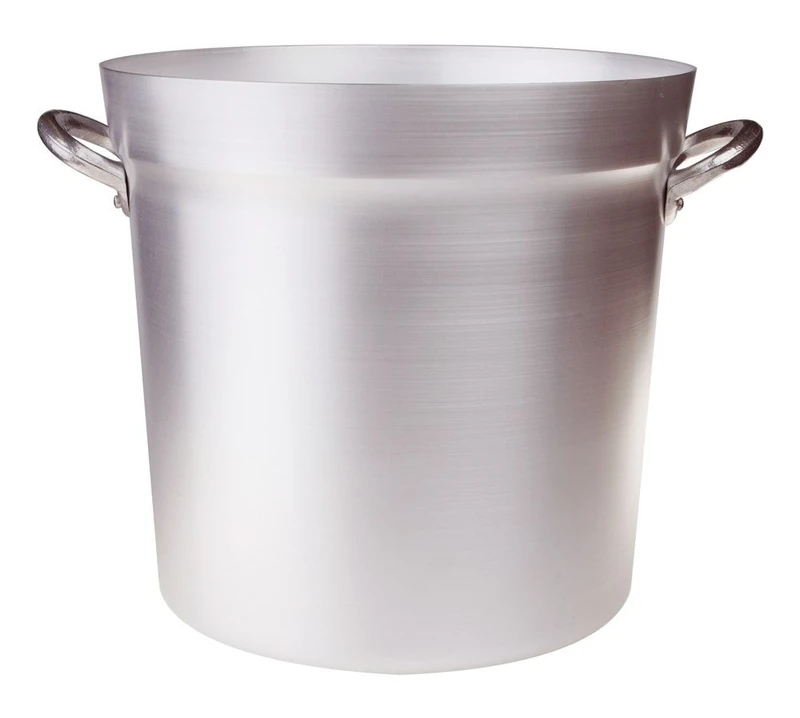 Pentole Agnelli FAMA85BS36 Aluminum Tomato Pot with 2 Handles, North Type, Diameter 36 cm, 36.5 Liters, Silver