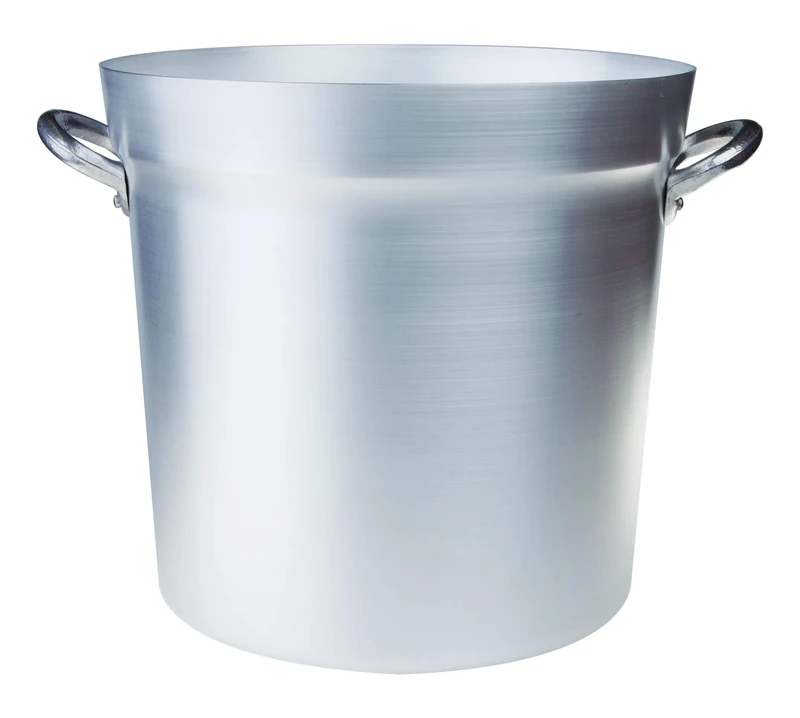 Pentole Agnelli FAMA85BS46 Aluminum Tomato Pot with 2 Handles, North Type, Diameter 46 cm, 76.5 Liters, Silver