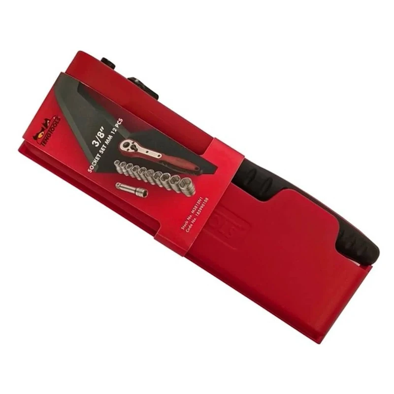 Teng M3812N1 Basic Socket Set 12PC 8-19MM 3/8SQDR, one Size