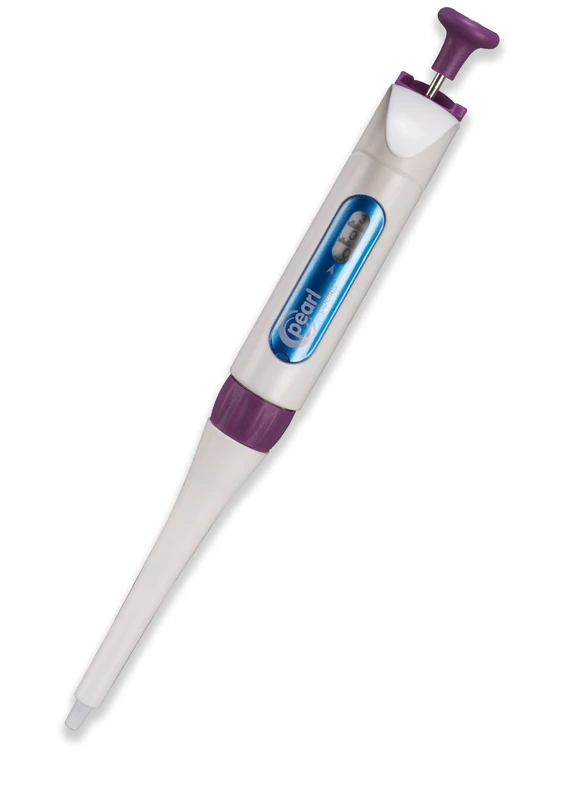 Heathrow Scientific HD120103 Pearl Single Channel Adjustable Volume Pipettes, 30-300 µL Volume Range, Purple