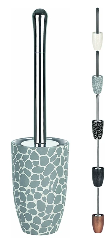 Spirella Darwin Pebble Stoneware Toilet Brush, Grey