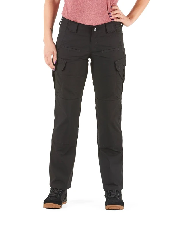5.11 Tactical Women's Stryke Covert Cargo Trousers, Stretchable, Gusseted Construction, Style 64386, Black, Size 10 Regular