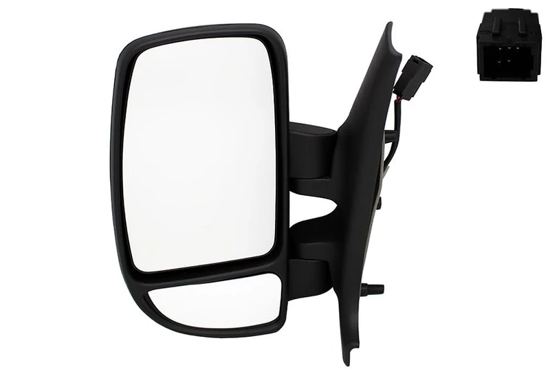 Alkar 9225905 Outside Short Arm Complete Electric Heated Dead Angle Convex Mirror 12 V