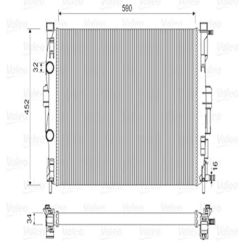 Valeo Service 732946 Radiator