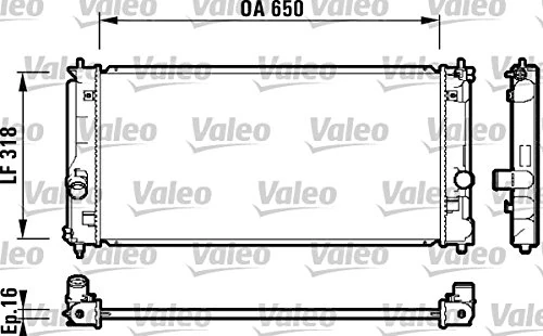 Valeo Radiator, Engine Cooling 732417
