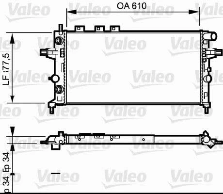 Valeo Service 732548 Radiator