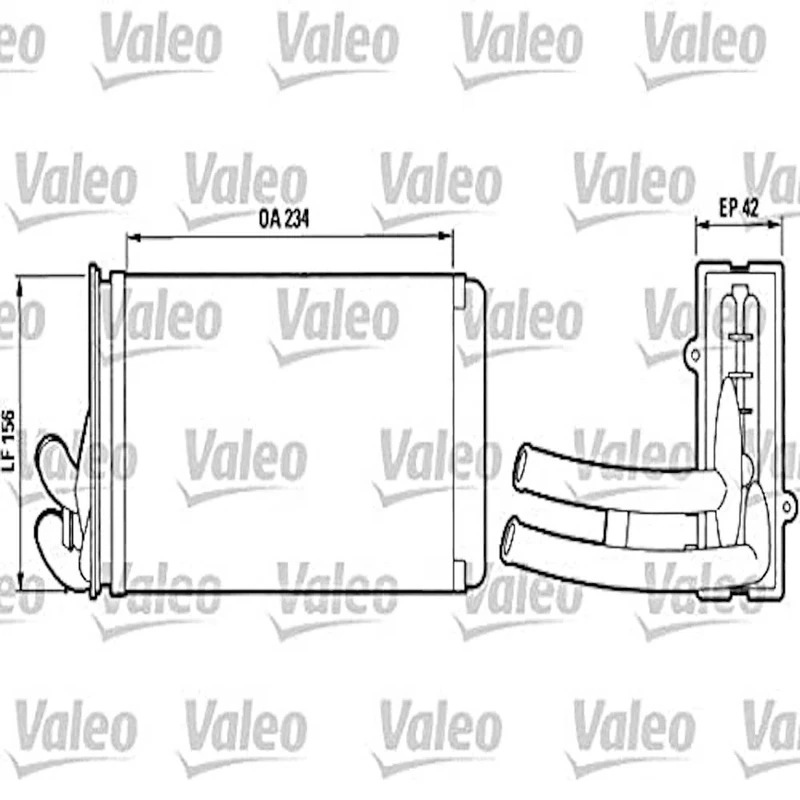 VALEO 812012 Heat Exchanger interior heating