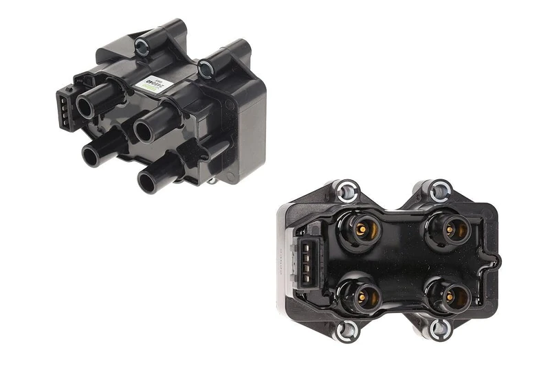 VALEO 245040 Ignition Coil Number of secondary outlets: 4 Number of Pins: 4 pins Type of connexion: Primary resistor: 5,9 ohms Secondary resistor: 7300 ohms