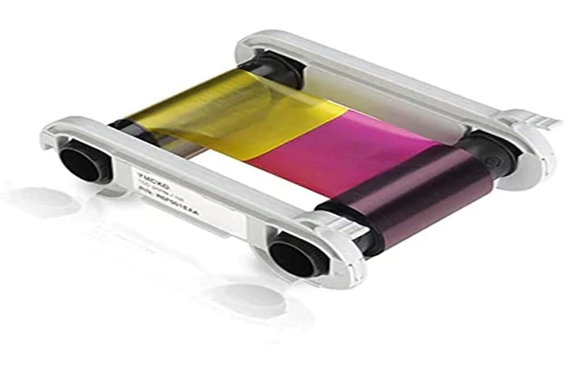 Evolis R5F002EAA Printer Ribbon – for Evolis Zenius, Primacy, Black, Cyan, Red, Yellow, Thermal Transfer - Image 1