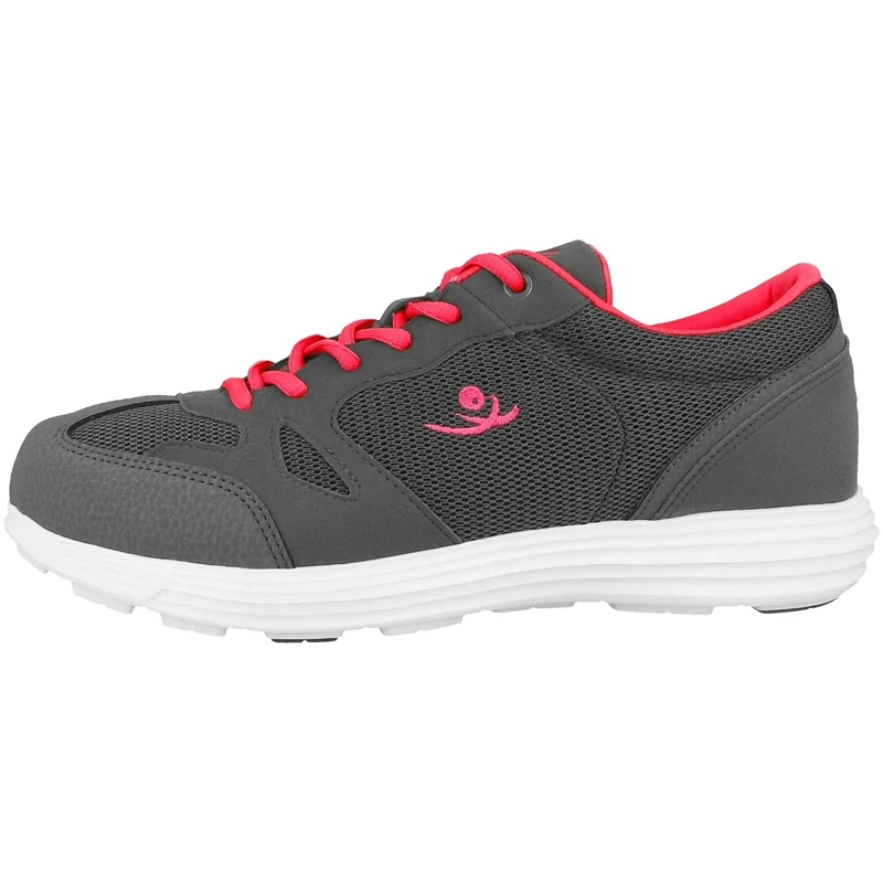 chung shi Women's Duxfree Savannah Sneaker, Grau/Pink, 36 EU (3,5 UK)
