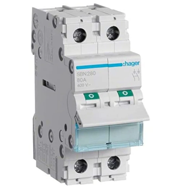 Hager SB, 400 V, White, Small - Image 1