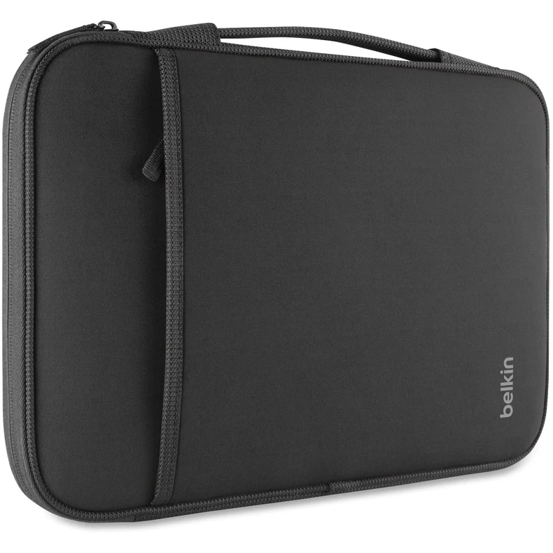 Belkin Slim Protective Sleeve with Carry Handle and Zipped Storage for Chromebooks, Netbooks and Laptops Upto 13 inch - Black