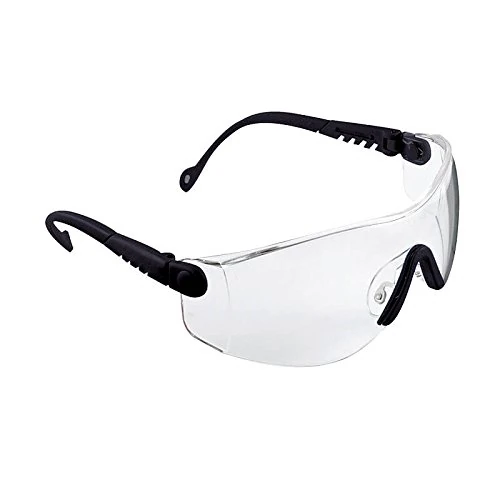 Honeywell 1004947 Op-Tema Safety Glasses with Black Frame, Clear Anti-Fog Lens, Lightweight, Adjustable Nosepiece, Adjustable Temple Length & Lens Angle (Pack of 10 Pieces)