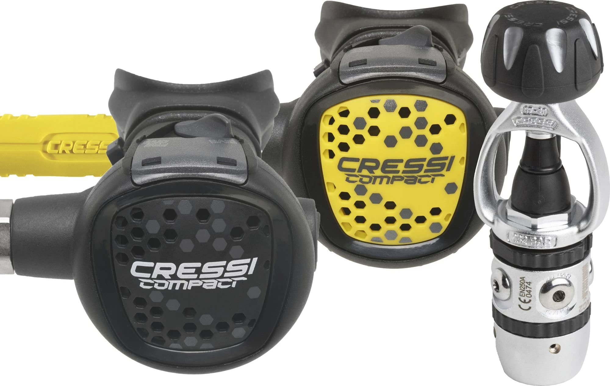 Cressi AC2 Compact Plus Octopus XS Int Diving Regulator - Black