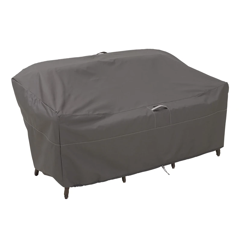 Classic Accessories Ravenna Garden Sofa Loveseat Cover, Dark Taupe/Mushroom/Espresso (193cm, Medium)