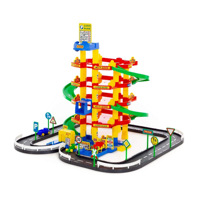 Polesie Polesie38104 5 Floor Park Garage with Street and Car Toy