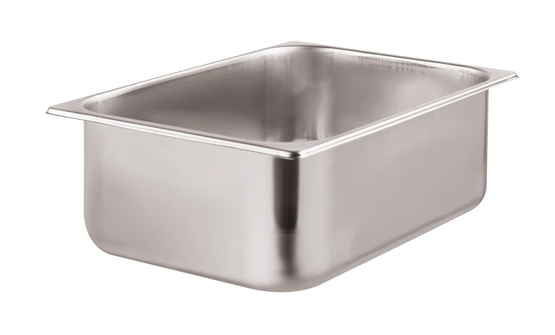 Paderno World Cuisine 41487-17 Stainless Steel Ice Cream Container, Gray