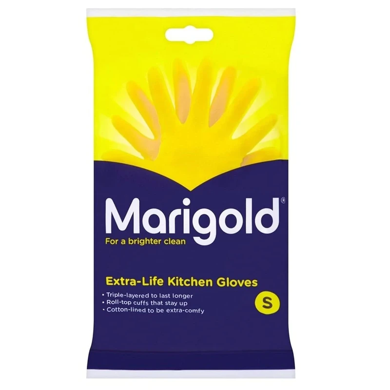 MARIGOLD Extra Life Kitchen Glove 1 single, Yellow, Small