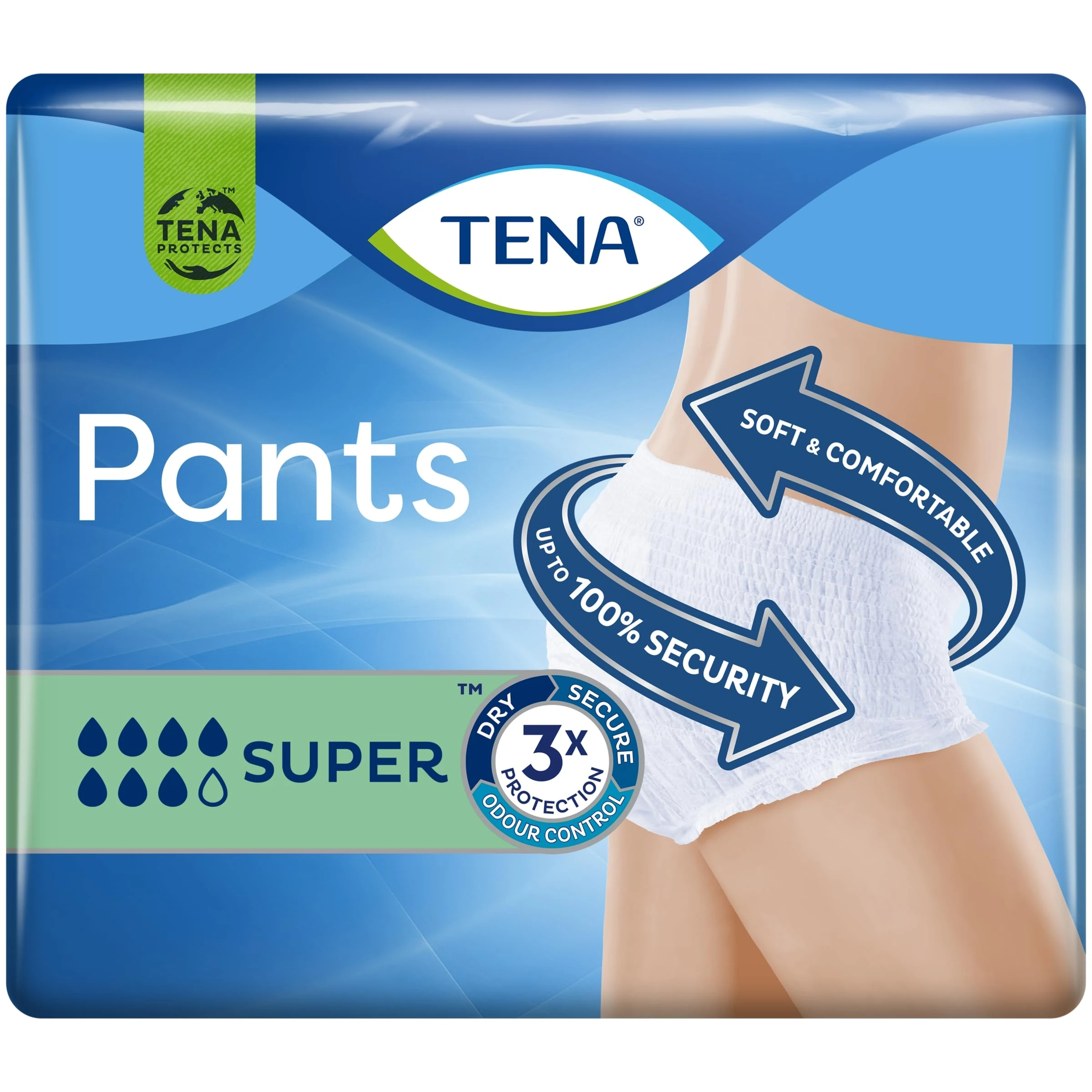 Tena Pants Super Medium, Pack of 12