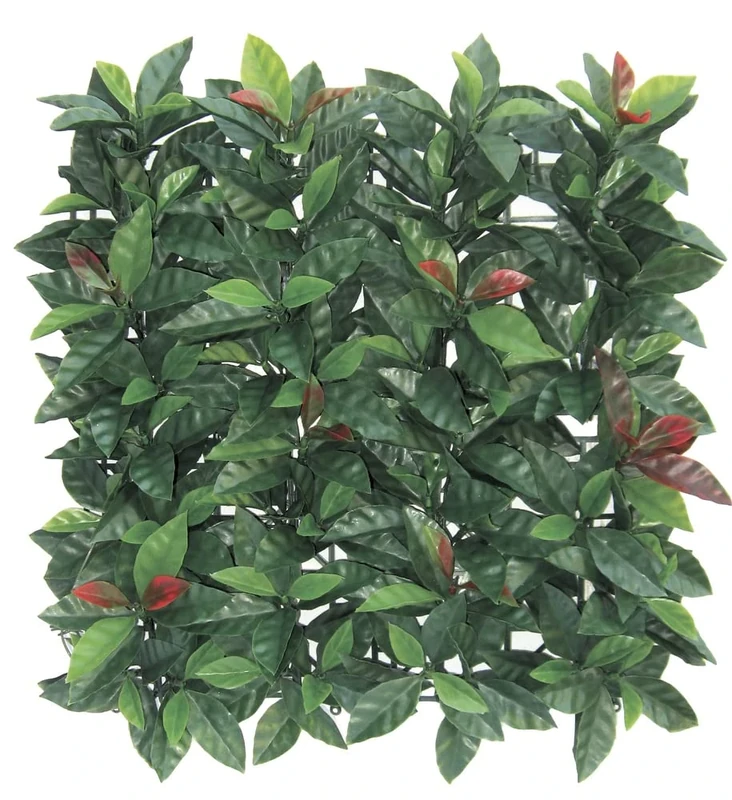 VERDELOOK Sempreverde® Plast, Artificial Hedge 1 x 1 m, Leaf Photinia, Garden Decorations - Image 1