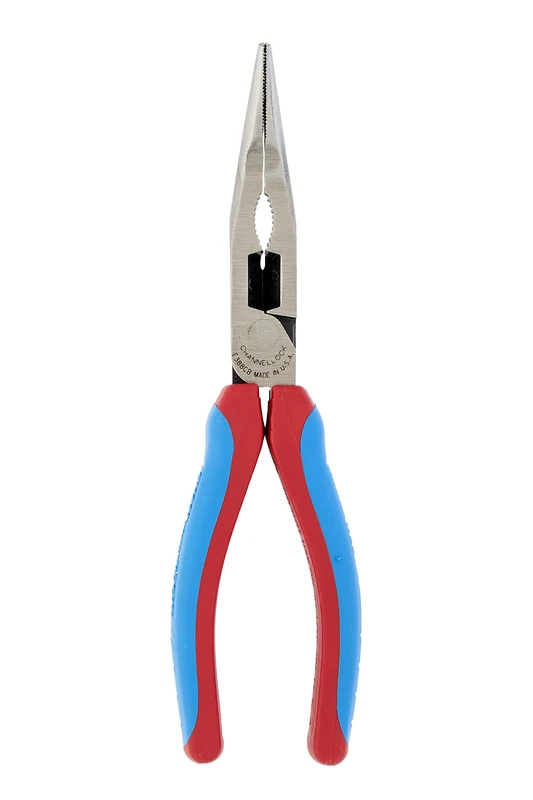 Channellock CHLE388CB 8-Inch XLT Angled Long Nose Plier - Image 1