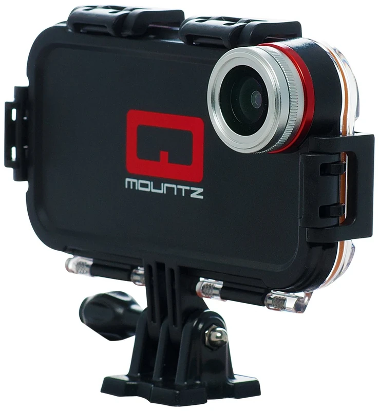 Maptaq Q-Mountz Extreme Sports Enclosure for iPhone 4/4S - Black/Clear - Image 1