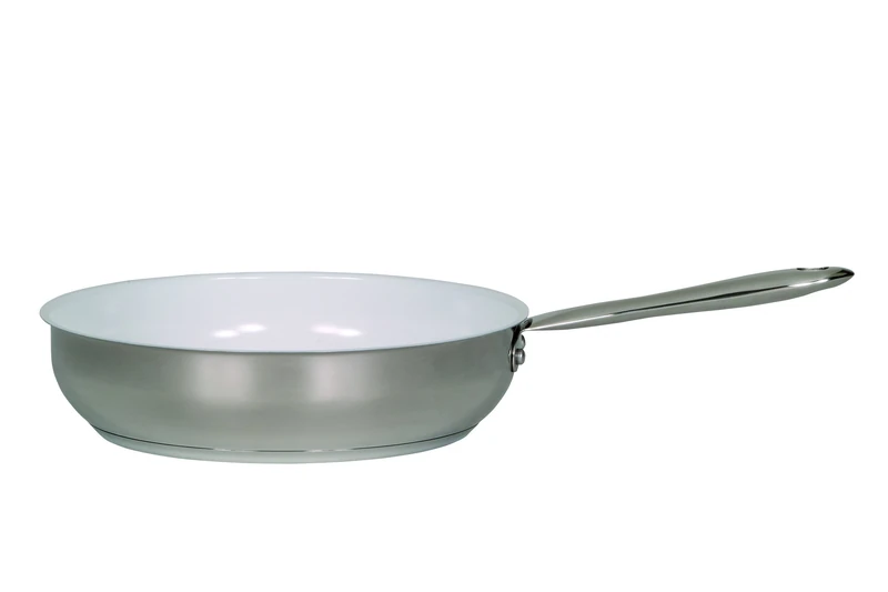 Karl Kruger Orlando Stainless Steel Pan Series, 24 cm, White