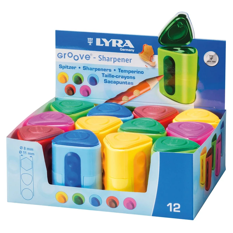 Lyra Temperówka Groove podwójna 12 sztuk - Image 1