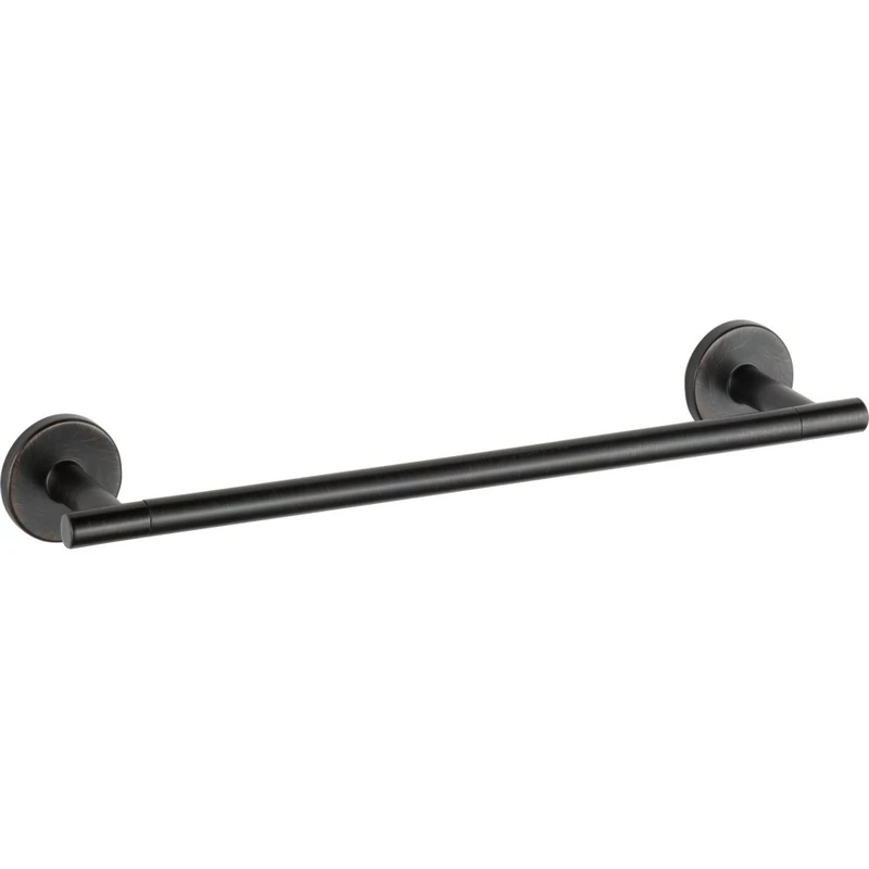 Delta Faucet 75912-RB Trinsic Wall Mounted 12'' Towel Bar, Towel Rail, Bathroom Towel Holder in Venetian Bronze, Bath Accessories